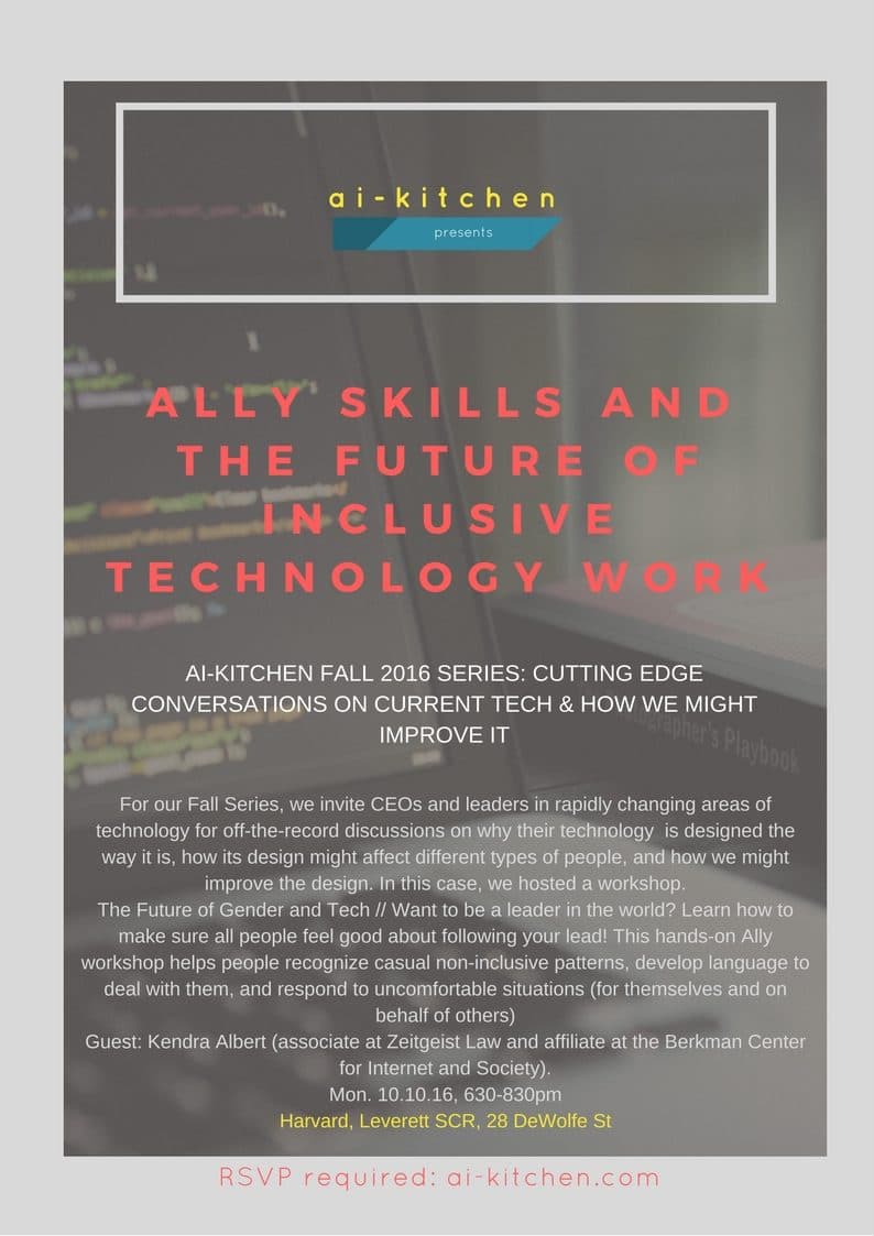 AI-Kitchen event — Ally Skills and the Future of Inclusive Technology Work