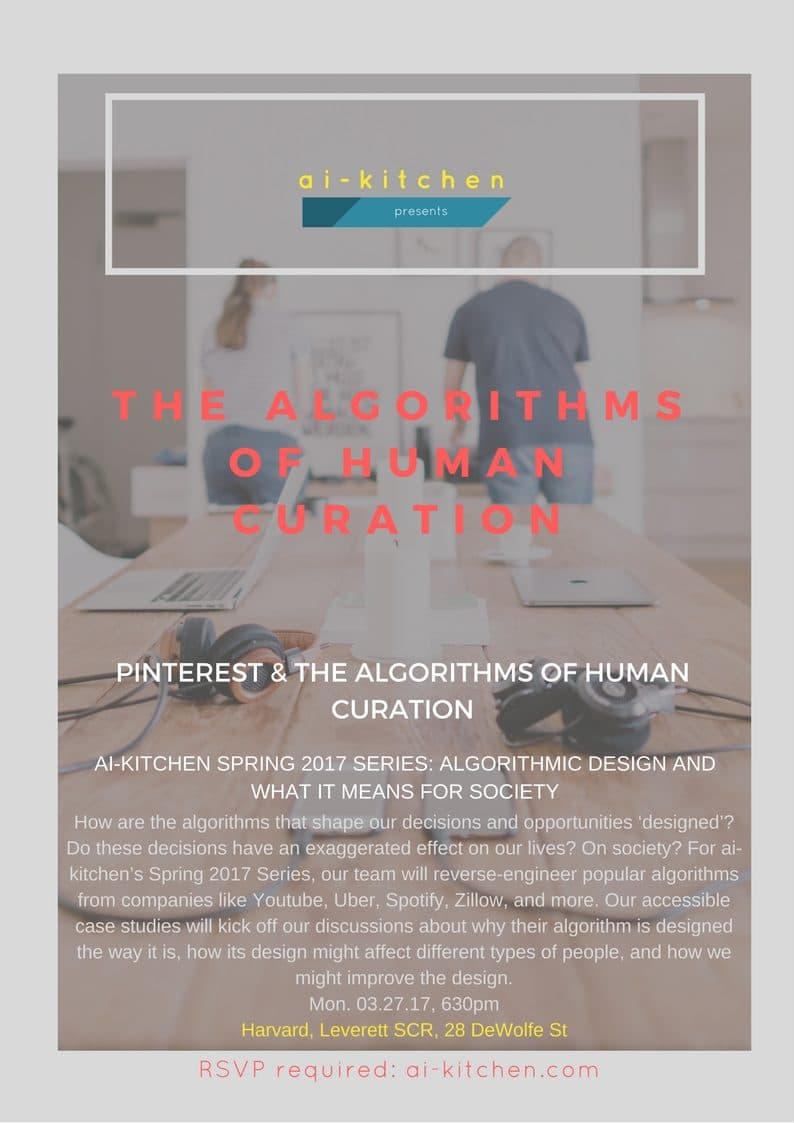 AI-Kitchen event — The Algorithms of Human Curation