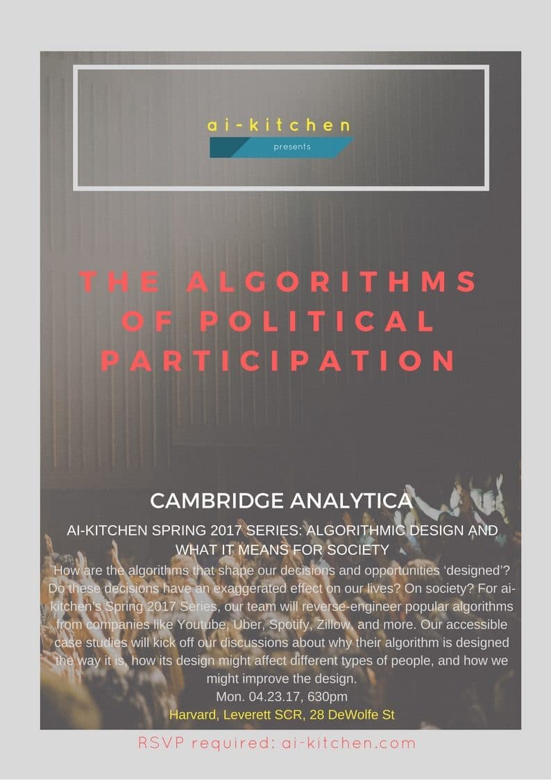 AI-Kitchen event — The Algorithms of Political Participation