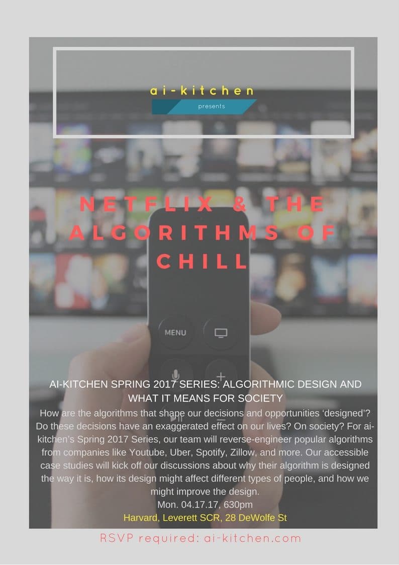 AI-Kitchen event — Netflix: The Algorithms of Chill